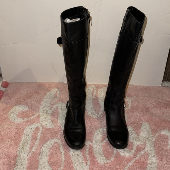 Leather Upper Nine West vintage America boots 5.5 leather upper, used condition - Picture 2 of 15